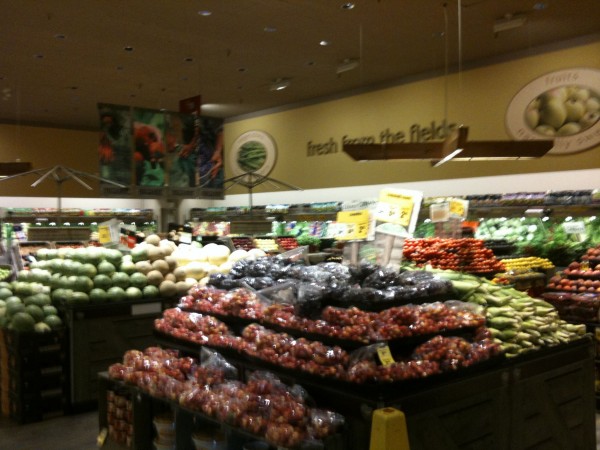 The Produce section